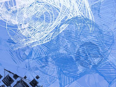 Metnin için alanı olan soyut fraktal arkaplan