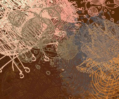 Çiçek desenli soyut arkaplan