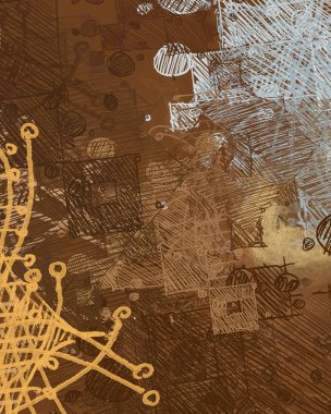 farklı desenlere sahip soyut grunge arkaplanı