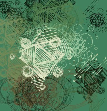 farklı desenlere sahip soyut grunge arkaplanı