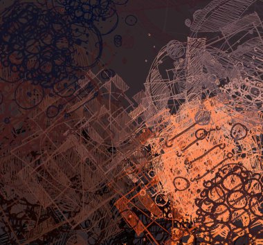 farklı desenlere sahip soyut grunge arkaplanı