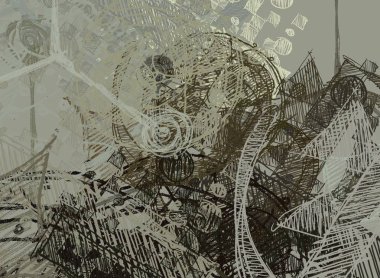 farklı desenlere sahip soyut grunge arkaplanı