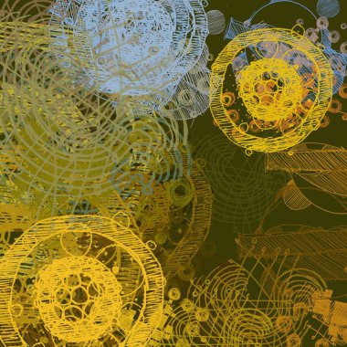 Çiçek desenli soyut arkaplan