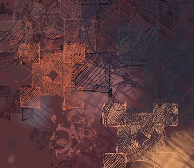 farklı desenlere sahip soyut grunge arkaplanı