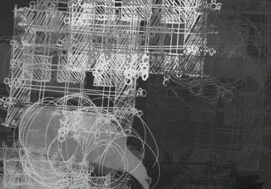 Farklı renk kalıplarına sahip soyut grunge arkaplanı