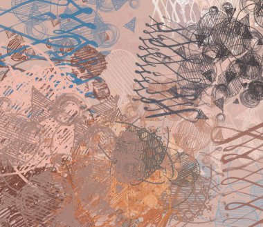 vintage desenleri ile soyut grunge arka plan