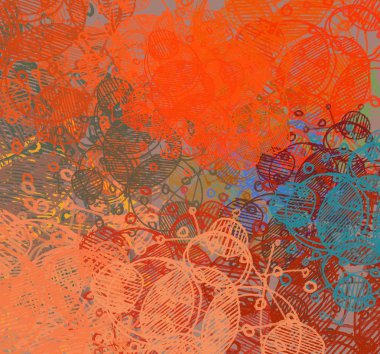 çiçek desenli Grunge arka plan