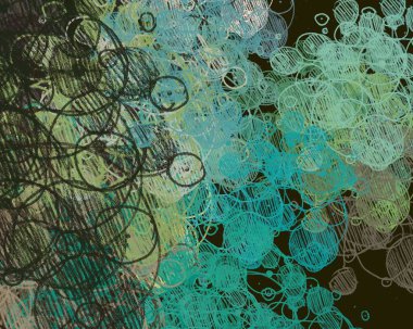 yeşil desenler ile soyut grunge arka plan