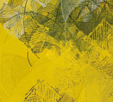 Sarı yapraklı soyut arkaplan