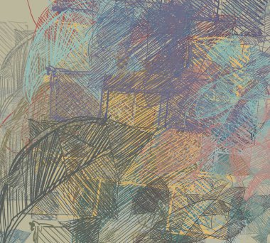 soyut grafik çizim, kopya alanı duvar kağıdı için arka plan 