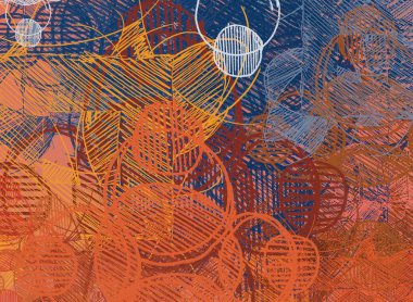 soyut grafik çizim, kopya alanı duvar kağıdı için arka plan 