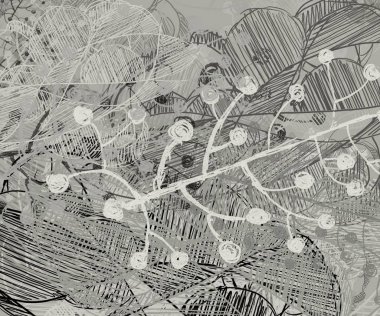 soyut grafik çizim, kopya alanı duvar kağıdı için arka plan 