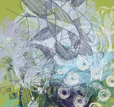 sorunsuz soyut sanat çizimi, kopyalama alanı şablonu için arka plan