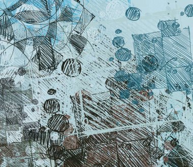 Metnin için alanı olan soyut arkaplan