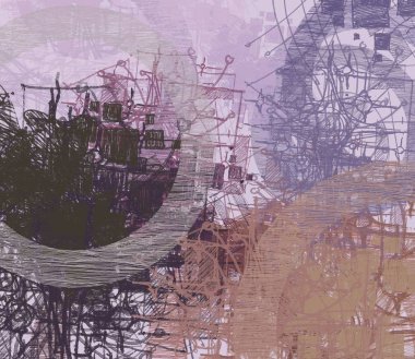 grunge elemanları ve metin için alan ile soyut arka plan