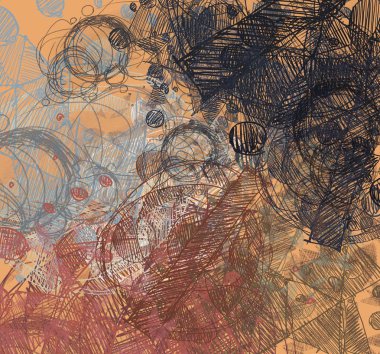 grunge elemanları ve metin için alan ile soyut arka plan