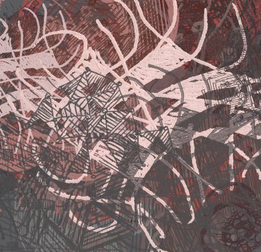 grunge elemanları ve metin için alan ile soyut arka plan