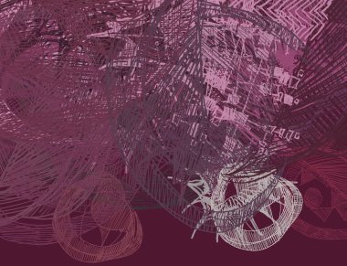 grunge elemanları ve metin için alan ile soyut arka plan