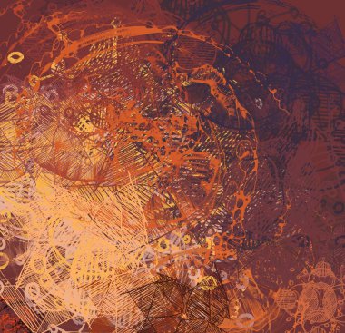 grunge elemanları ve metin için alan ile soyut arka plan