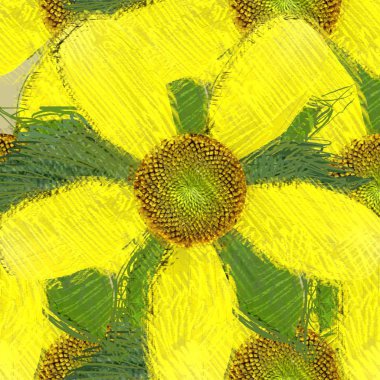 Arka planda çiçekler olan kusursuz desen