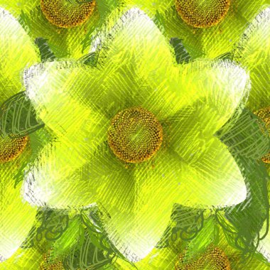 Arka planda çiçekler olan kusursuz desen