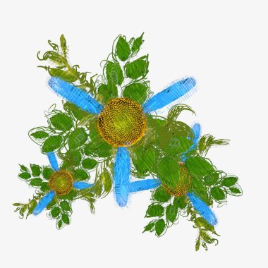 beyaz arka plan üzerinde izole mavi suluboya