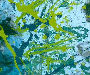 Metin için yeri olan boya lekeleriyle soyut arkaplan