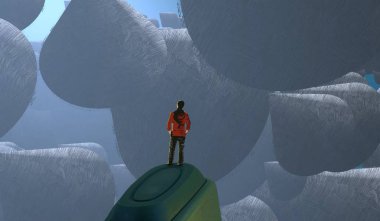 sahilde iş adamları