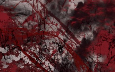 Metin için yeri olan boya lekeleriyle soyut arkaplan