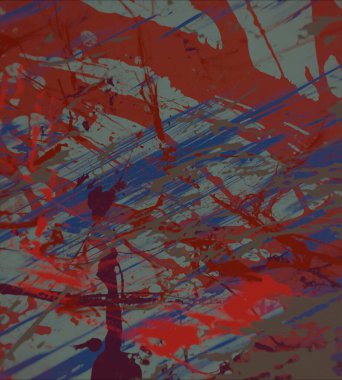 Kırmızı boyalı soyut arkaplanı