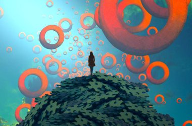 soyut renkli arkaplan, alanı kopyala