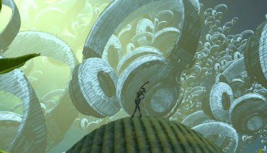 Yeşil yapraklı soyut arkaplan