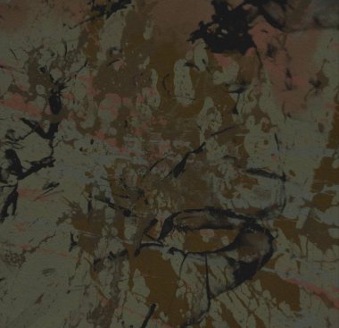 Metin için yeri olan boya lekeleriyle soyut arkaplan