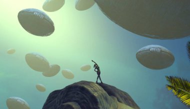 alan ile soyut yeşil arka plan