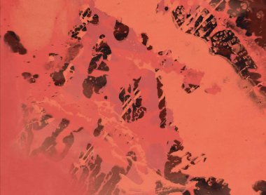 Metin için yeri olan boya lekeleriyle soyut arkaplan