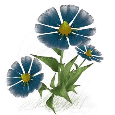 beyaz zemin üzerine suluboya çiçek