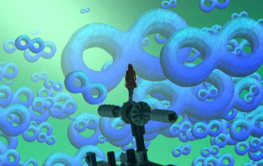 Bir ışık ile arka plan