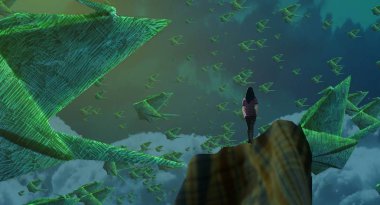 soyut renkli arkaplan, alanı kopyala