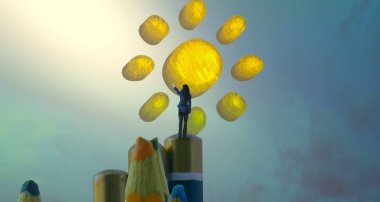 Mutlu yeni yıl balonlar ile