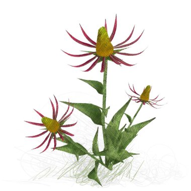 Renkli çiçek doku arka plan 