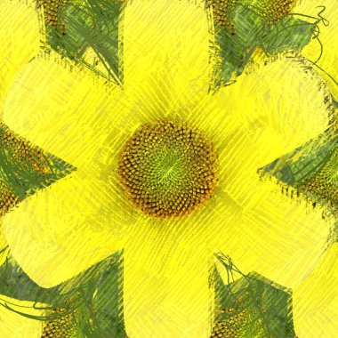 Arka planda çiçekler olan kusursuz desen