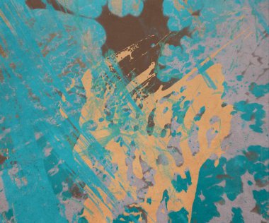 metin için alan ile arka planda soyut renkli lekeler