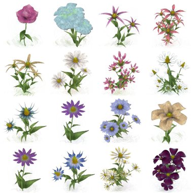 Çiçeklerle kusursuz desen