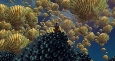 metin için alanı olan soyut kavramsal yaratıcı arkaplan 