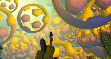 renkli çiçekler ile cadılar bayramı arka plan