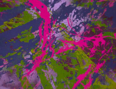 Arkaplanda soyut renkli lekeler             