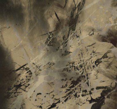 Arkaplanda soyut renkli lekeler