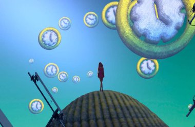 bir top ile vintage arka plan