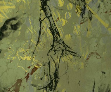 metin için alan ile arka planda soyut renkli lekeler