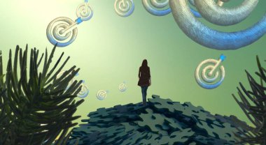 uzay ile renkli noel ağacı